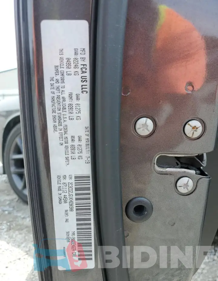 2C3CDZJG1KH690300 Photo# 12