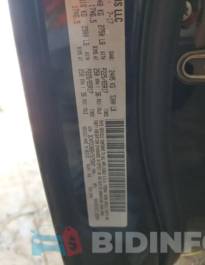 3C4PDCAB5HT675507 Photo# 12