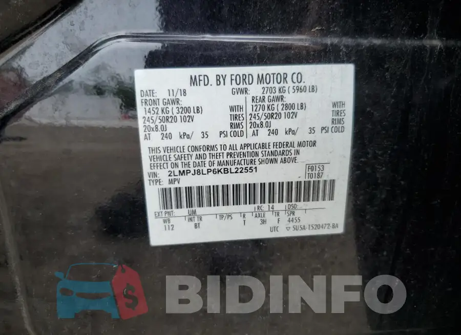2LMPJ8LP6KBL22551 Photo# 14