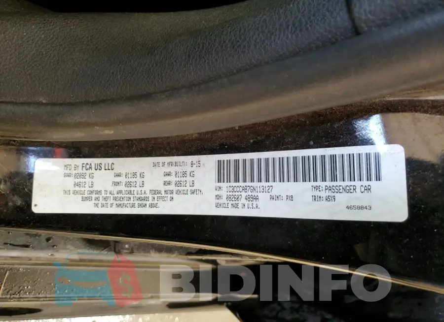 1C3CCCAB7GN113127 Photo# 12