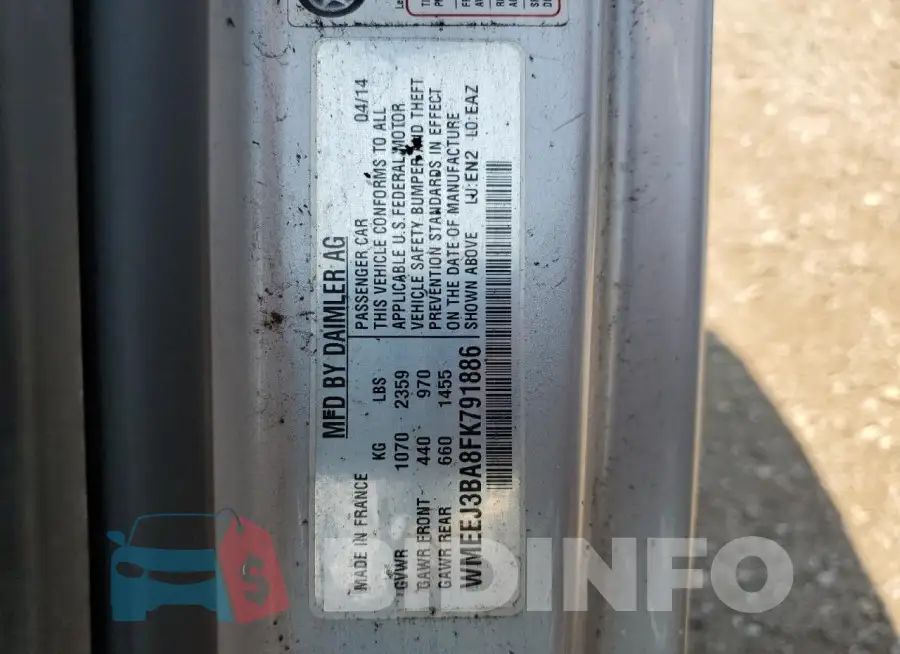 WMEEJ3BA8FK791886 Photo# 12