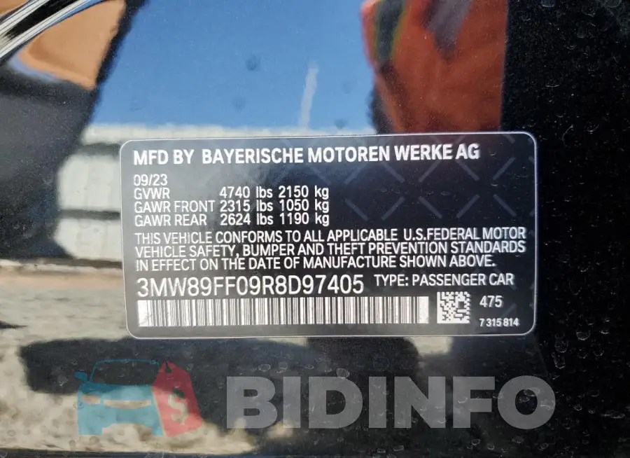3MW89FF09R8D97405 Photo# 12