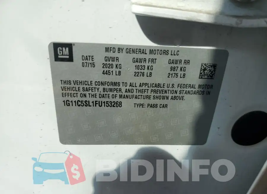 1G11C5SL1FU153268 Photo# 12
