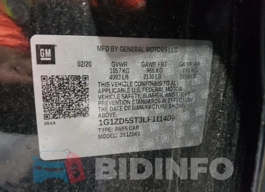 1G1ZD5ST3LF111409 Photo# 12
