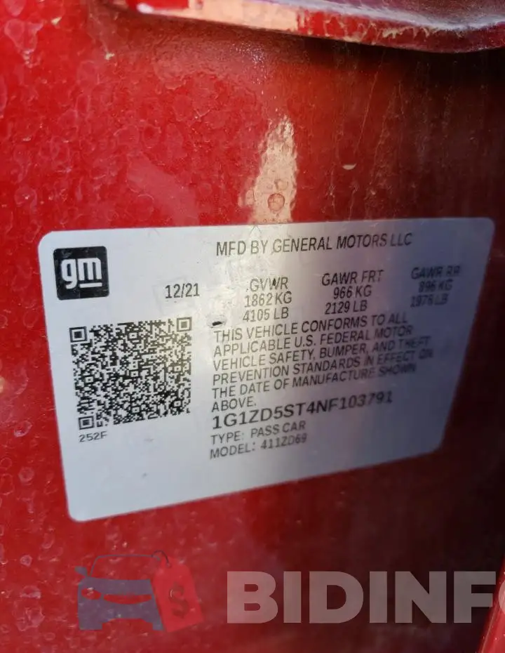 1G1ZD5ST4NF103791 Photo# 12