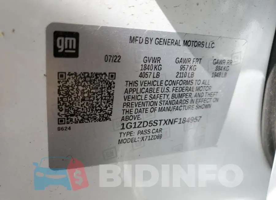 1G1ZD5STXNF184957 Photo# 13