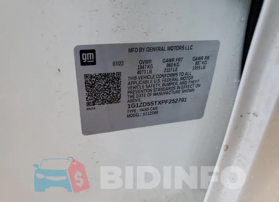 1G1ZD5STXPF252791 Photo# 12