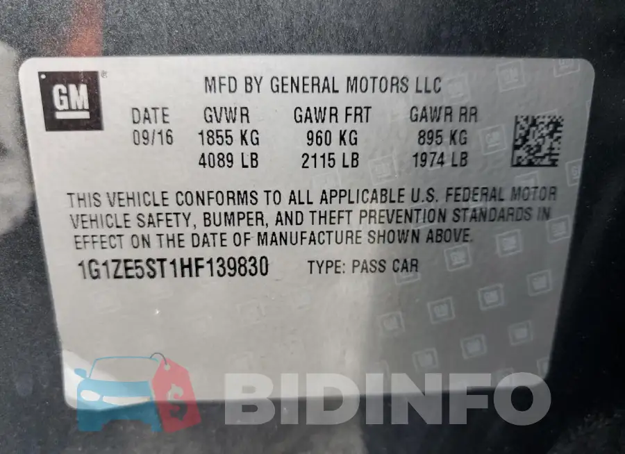 1G1ZE5ST1HF139830 Photo# 12