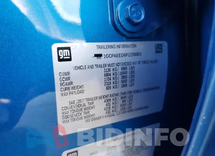 1GCPAEED6PZ298869 Photo# 12