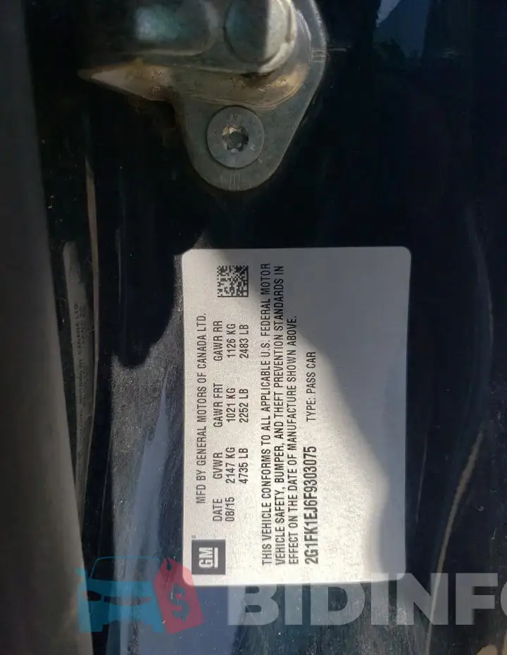 2G1FK1EJ6F9303075 Photo# 12