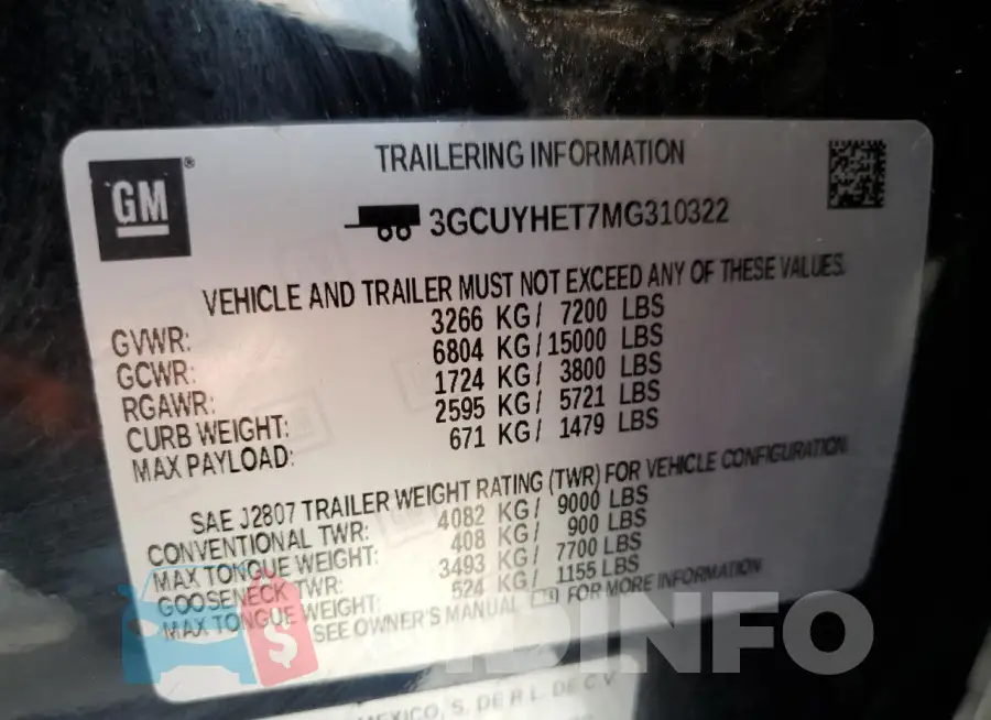 3GCUYHET7MG310322 Photo# 12