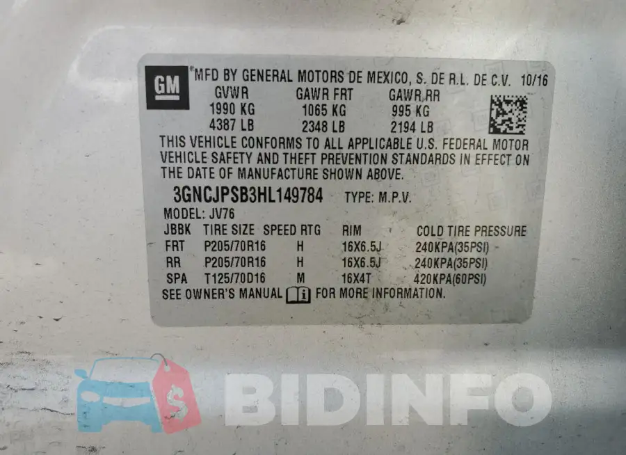 3GNCJPSB3HL149784 Photo# 13