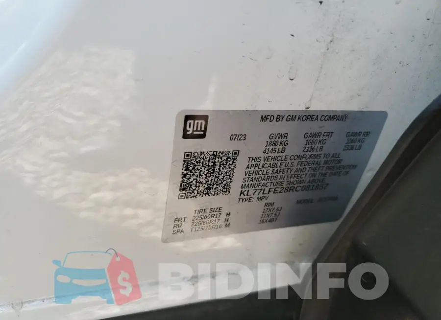 KL77LFE28RC081857 Photo# 13