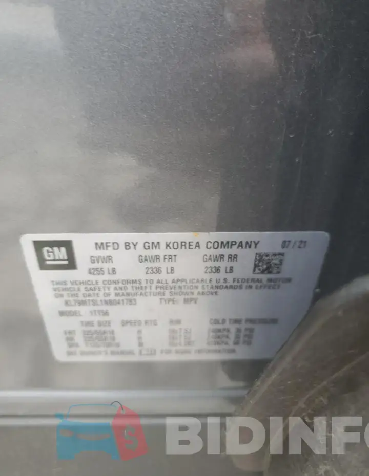 KL79MTSL1NB041783 Photo# 12