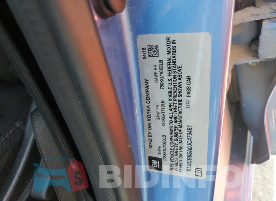 KL8CB6SA0JC479481 Photo# 12