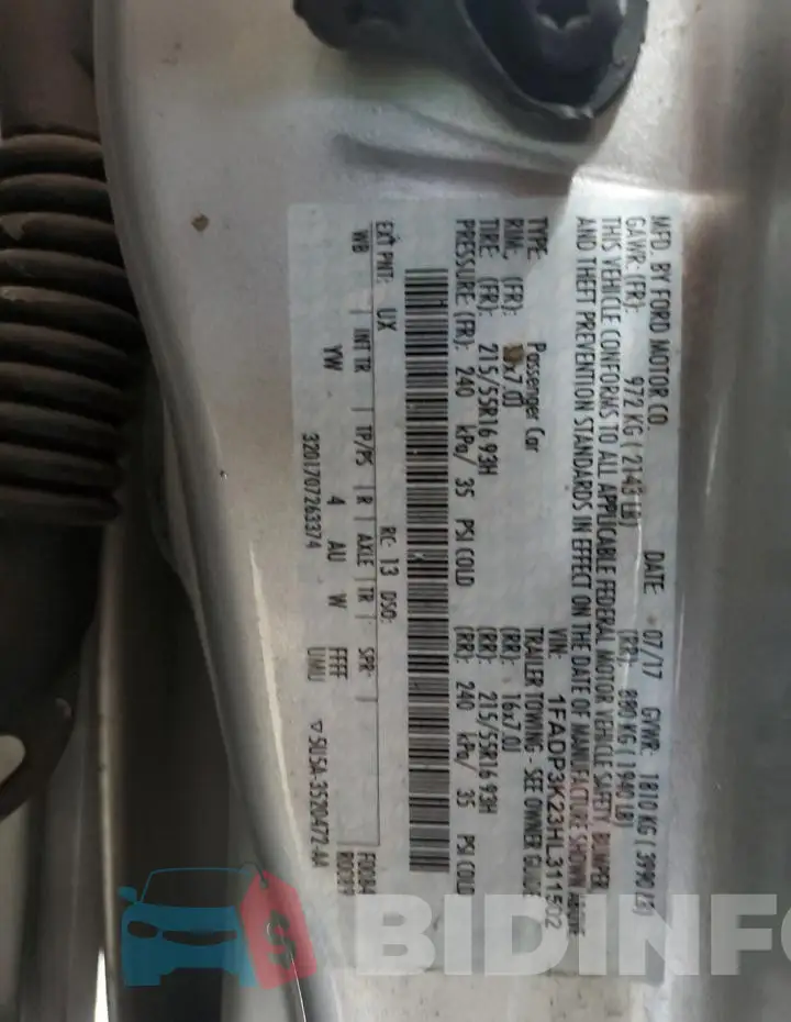 1FADP3K23HL311502 Photo# 12