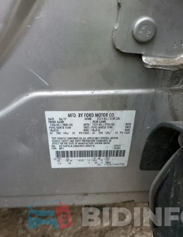 2FMPK4J99HBC28274 Photo# 12