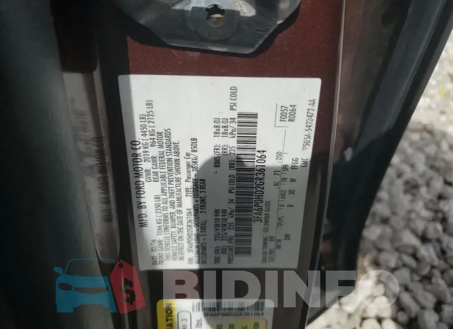 3FA6P0HD2GR361064 Photo# 12