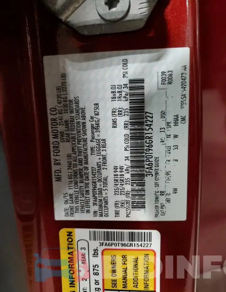 3FA6P0T96GR154227 Photo# 12
