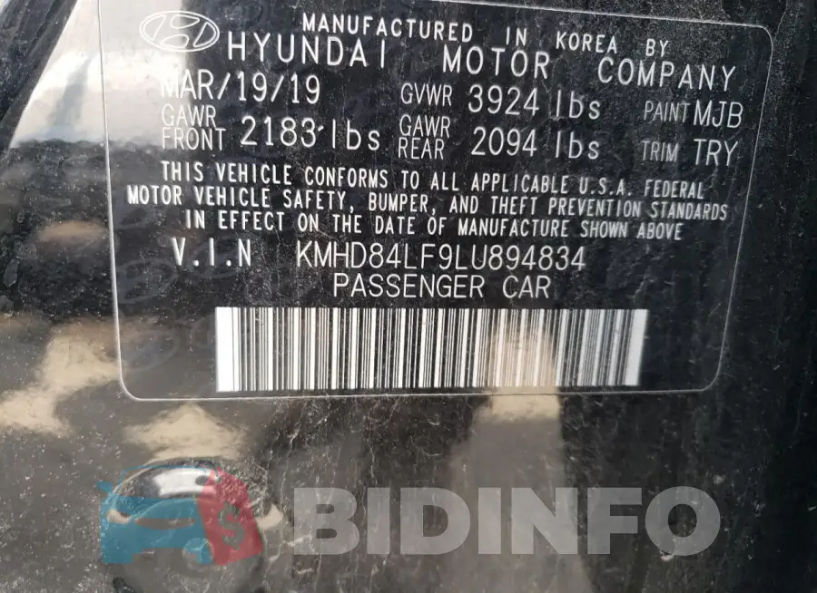 KMHD84LF9LU894834 Photo# 13