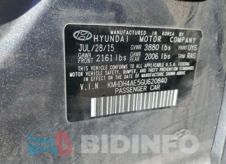 KMHDH4AE5GU620840 Photo# 12