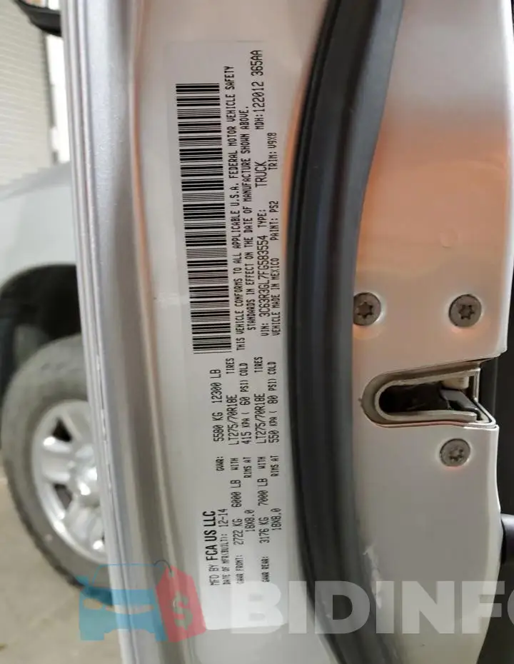 3C63R3GL7FG583554 Photo# 12