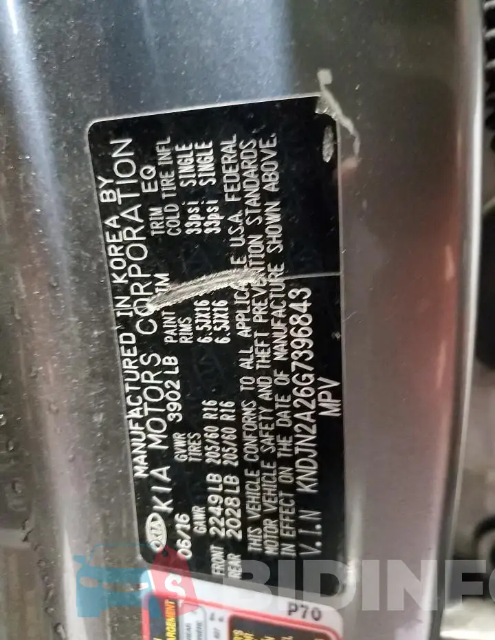 KNDJN2A26G7396843 Photo# 13