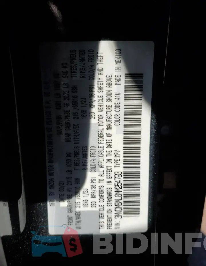 3MVDMBAL8MM254793 Photo# 14