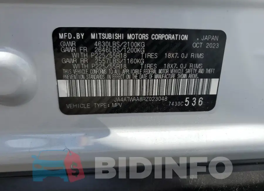 JA4ATWAA8RZ023048 Photo# 13