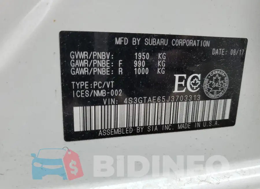 4S3GTAE65J3703313 Photo# 13