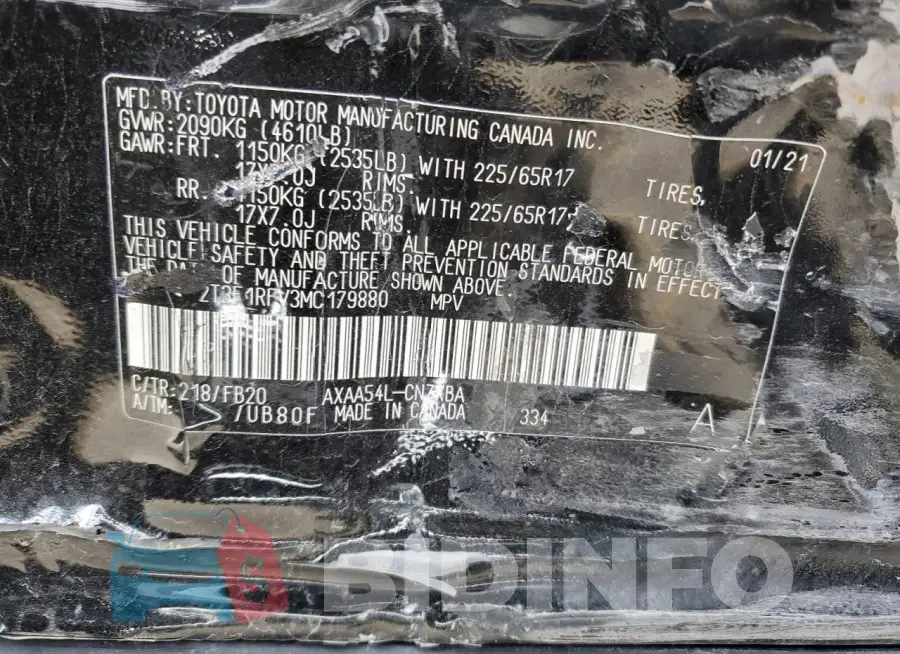 2T3F1RFV3MC179880 Photo# 14