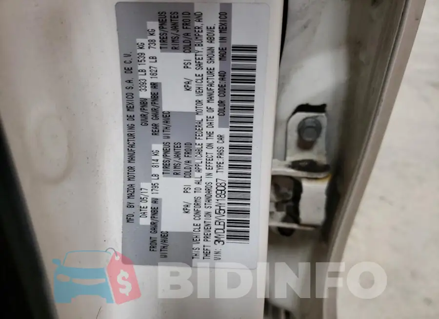 3MYDLBYV5HY189087 Photo# 12