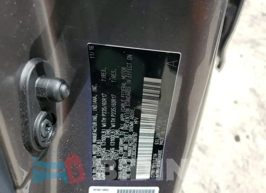 5TDYZ3DCXHS798787 Photo# 13