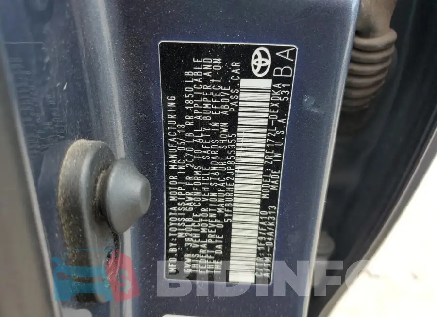 5YFBURHE2JP855355 Photo# 13
