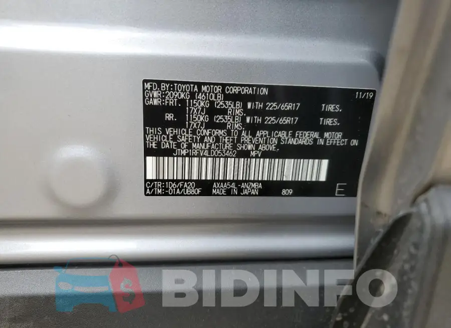 JTMP1RFV4LD053462 Photo# 12