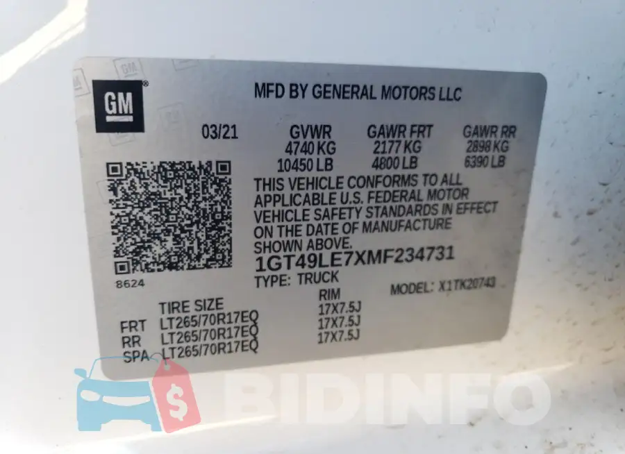 1GT49LE7XMF234731 Photo# 12