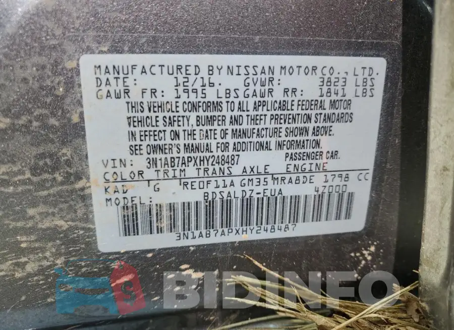 3N1AB7APXHY248487 Photo# 12