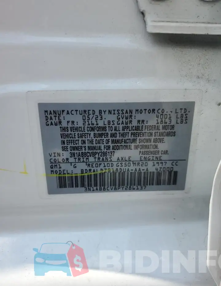 3N1AB8CV8PY286137 Photo# 12