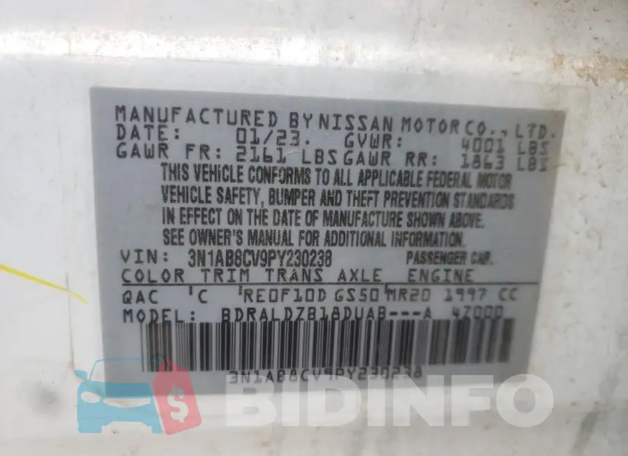 3N1AB8CV9PY230238 Photo# 13