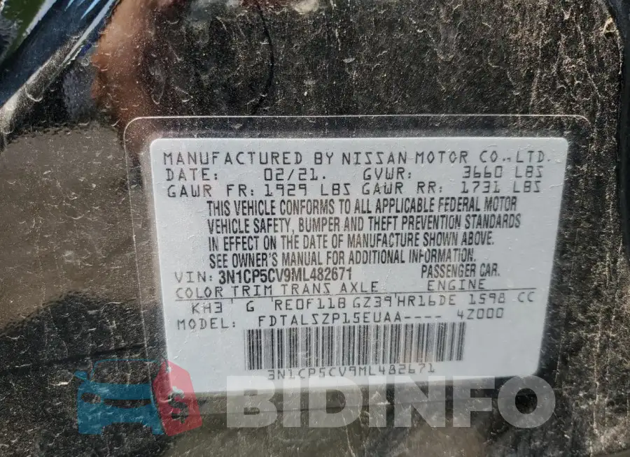 3N1CP5CV9ML482671 Photo# 13