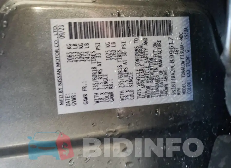 5N1BT3BA2PC899617 Photo# 13