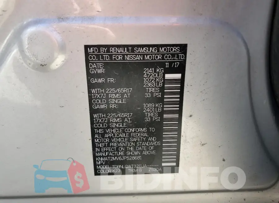 KNMAT2MV6JP528681 Photo# 14