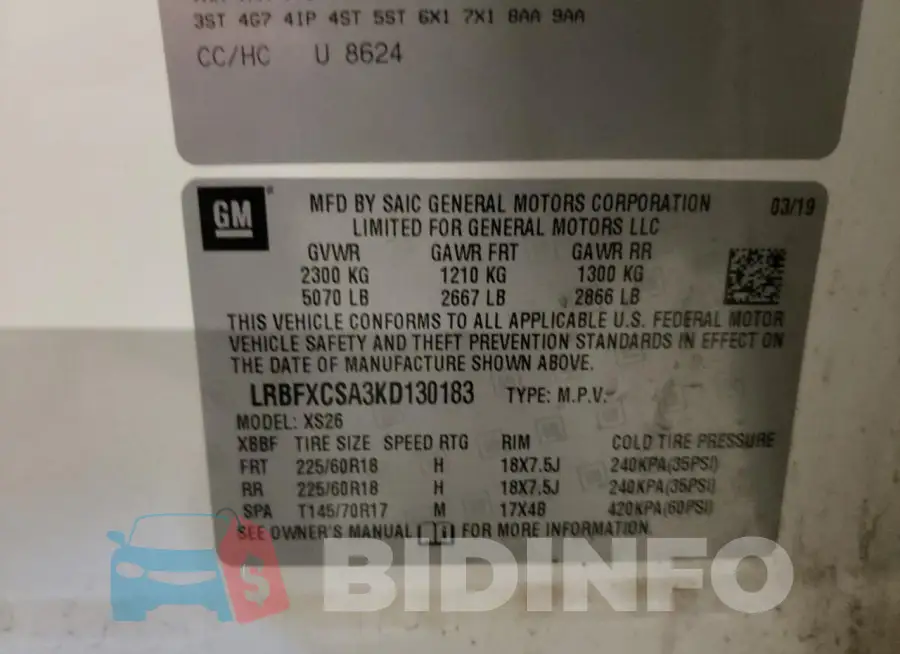 LRBFXCSA3KD130183 Photo# 13