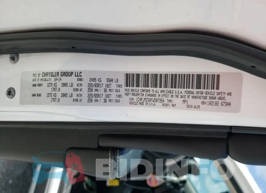 1C4PJMCS0FW587354 Photo# 12