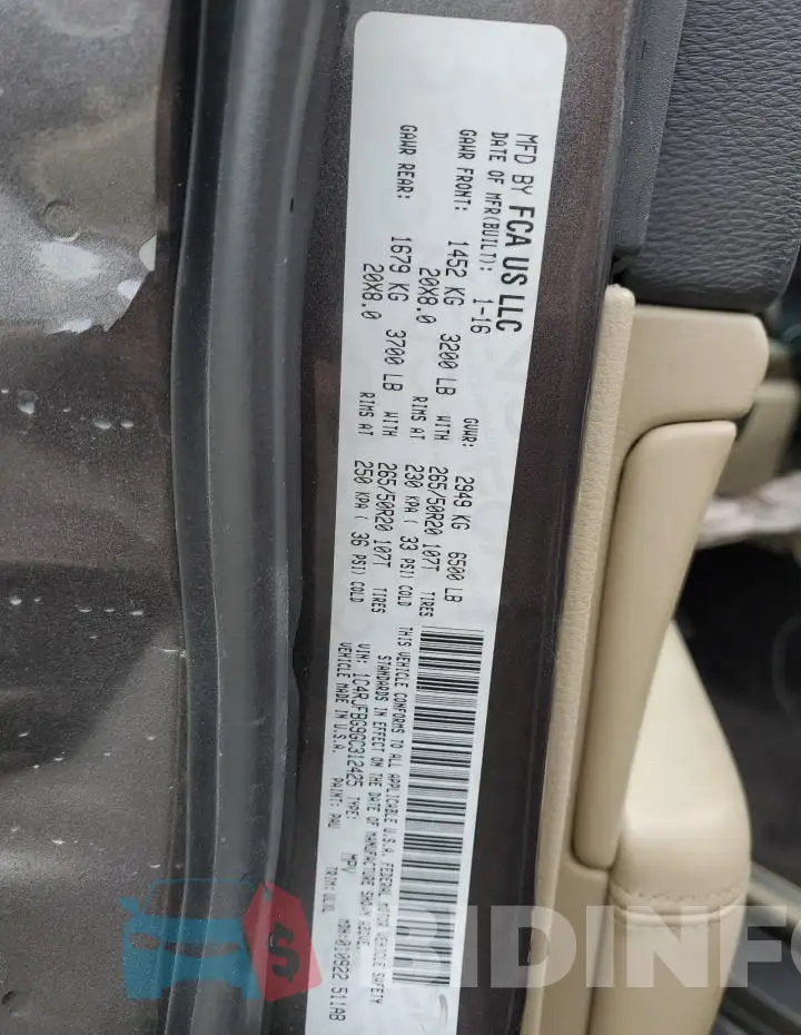 1C4RJFBG9GC312425 Photo# 13