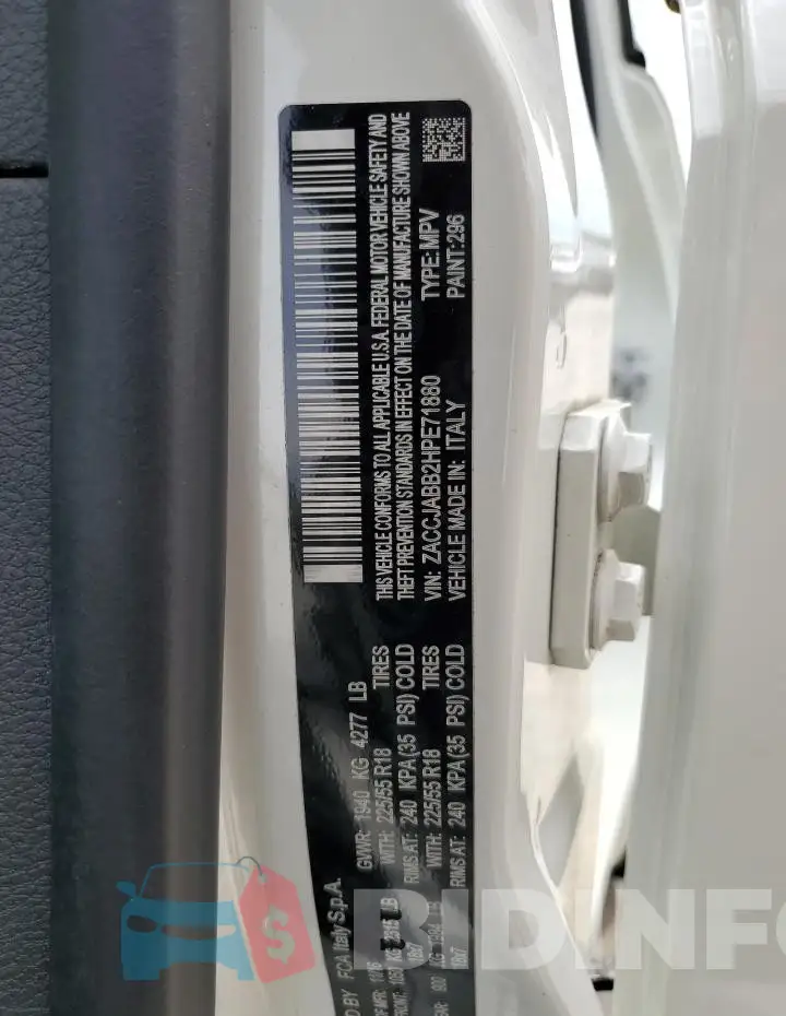 ZACCJABB2HPE71880 Photo# 13