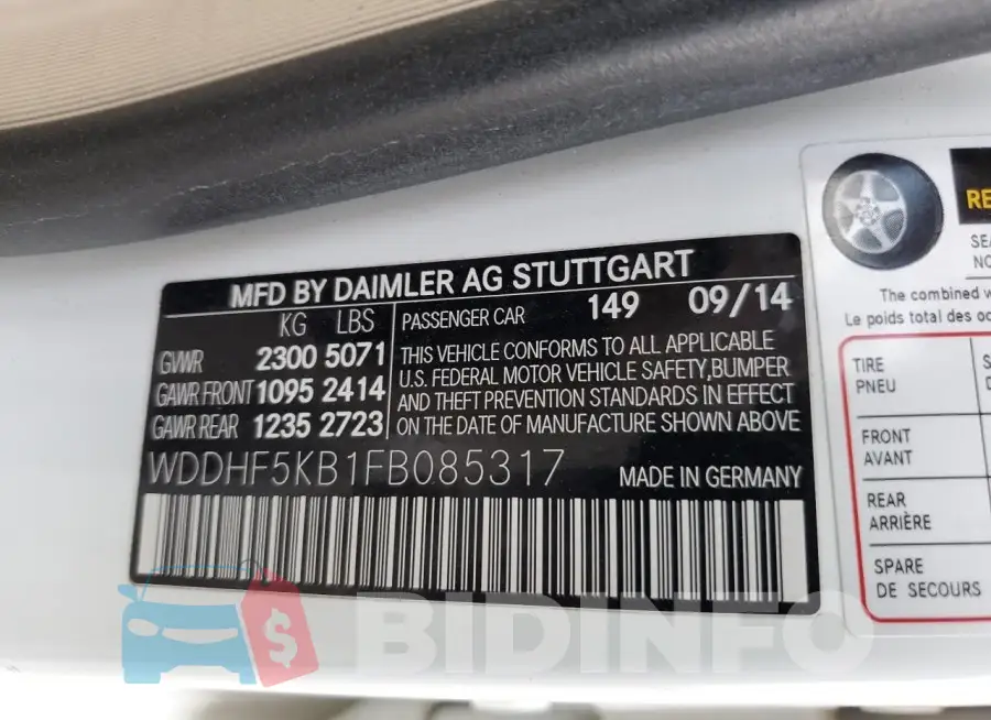WDDHF5KB1FB085317 Photo# 12