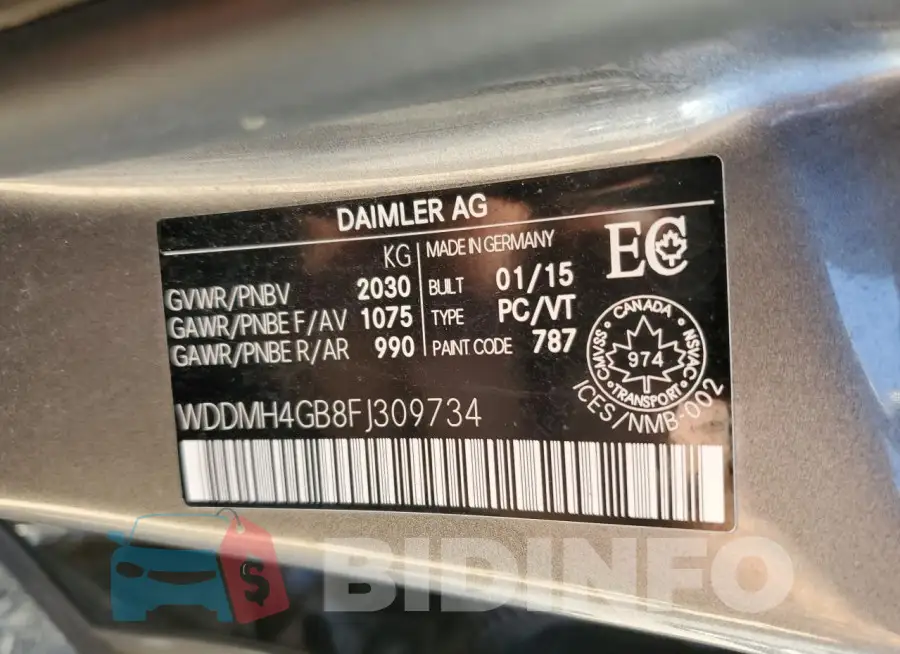 WDDMH4GB8FJ309734 Photo# 12