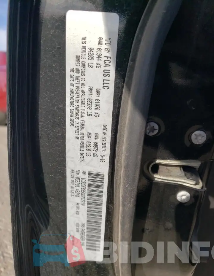 1C3CDFBB5GD767210 Photo# 12