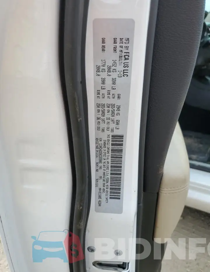1C4RDHDG5KC659081 Photo# 13